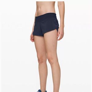 Lululemon Speed up mid rise shorts 2.5”. Multiple colors available.